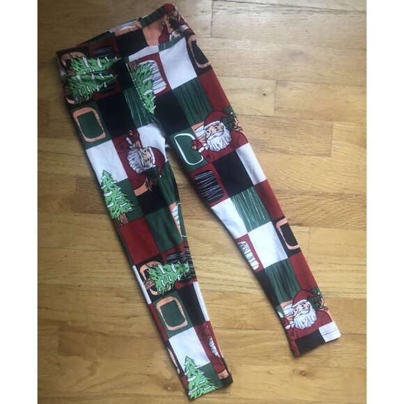 Lularoe Size Small Santa Leggings - Picture 1 of 4